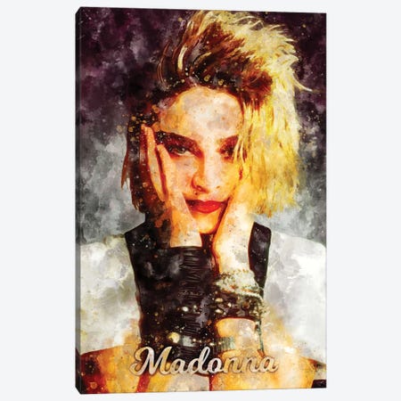 Madonna Watercolor Canvas Print #DUR909} by Durro Art Canvas Wall Art