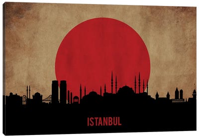 Istanbul Skyline Canvas Art Print - Istanbul Art