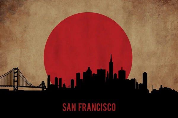 San Francisco: San Francisco Skyline by Durro Art