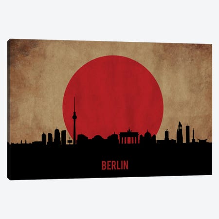 Berlin Skyline Canvas Print #DUR919} by Durro Art Art Print