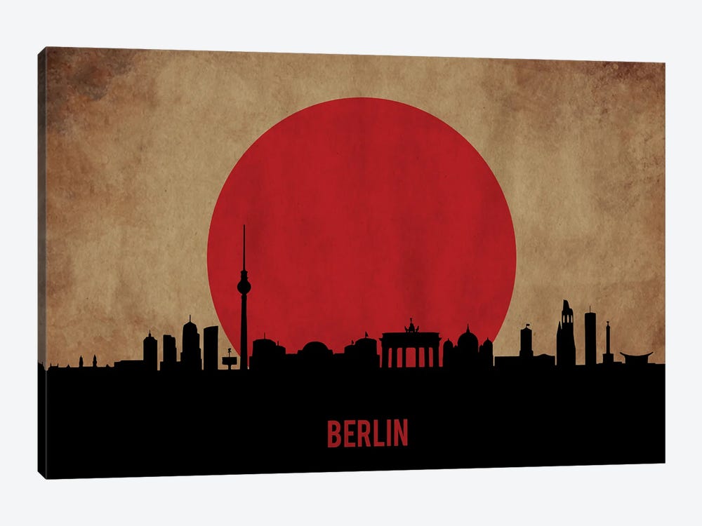 Berlin Skyline by Durro Art 1-piece Canvas Wall Art