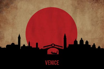 Venice Skyline by Durro Art metal wall art