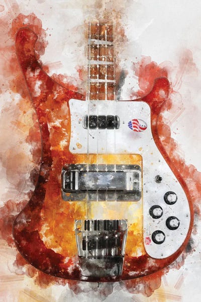 Durro Art: Bass Watercolor by Durro Art
