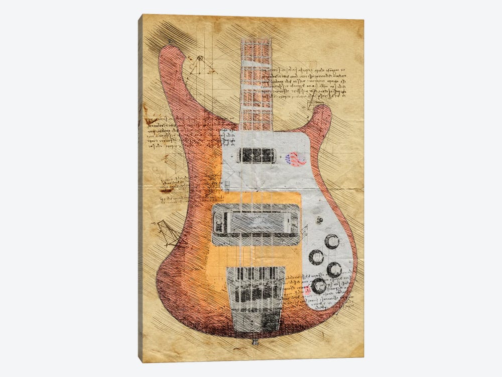 Bass by Durro Art 1-piece Canvas Print