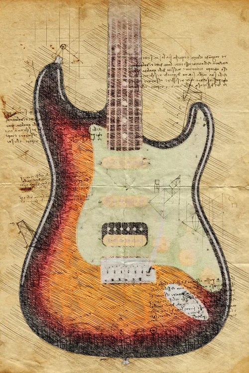 Stratocaster by Durro Art wall art