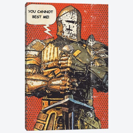 Knight For Honor Popart Canvas Print #DUR936} by Durro Art Canvas Art