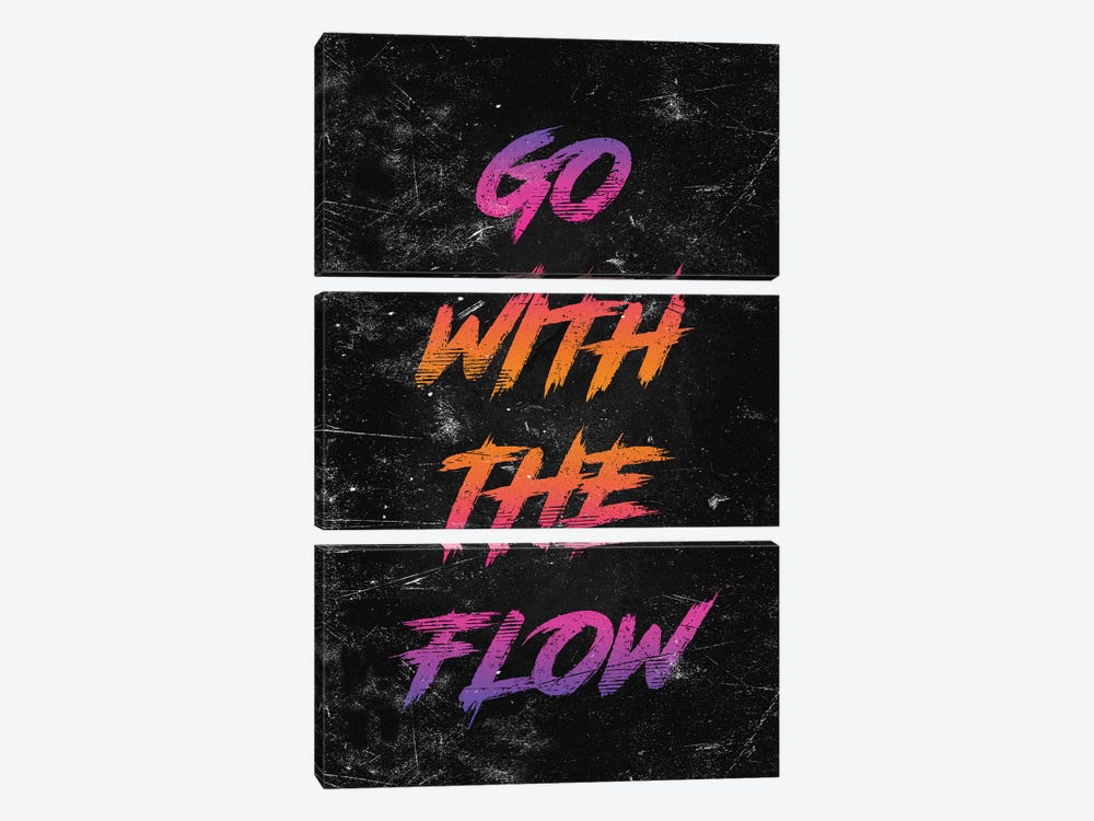 Go With The Flow by Durro Art 3-piece Canvas Art