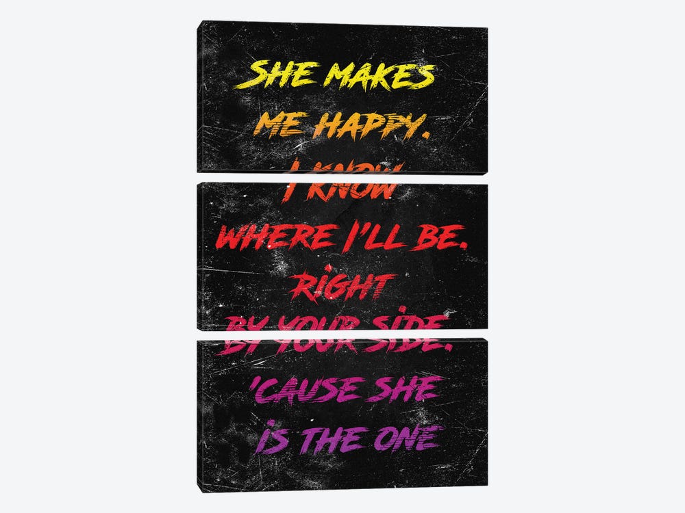 She Is The One by Durro Art 3-piece Canvas Print