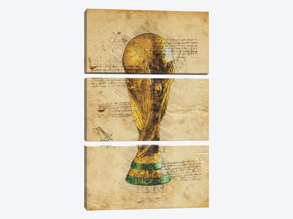 World Cup by Durro Art 3-piece Canvas Print