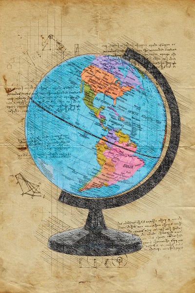 Globes: World Globe by Durro Art