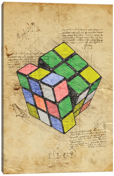 Rubik Cube Canvas Art Print - Toys & Collectibles