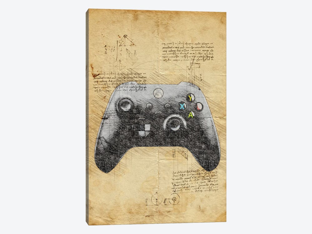 Gaming Controller II by Durro Art 1-piece Canvas Art Print