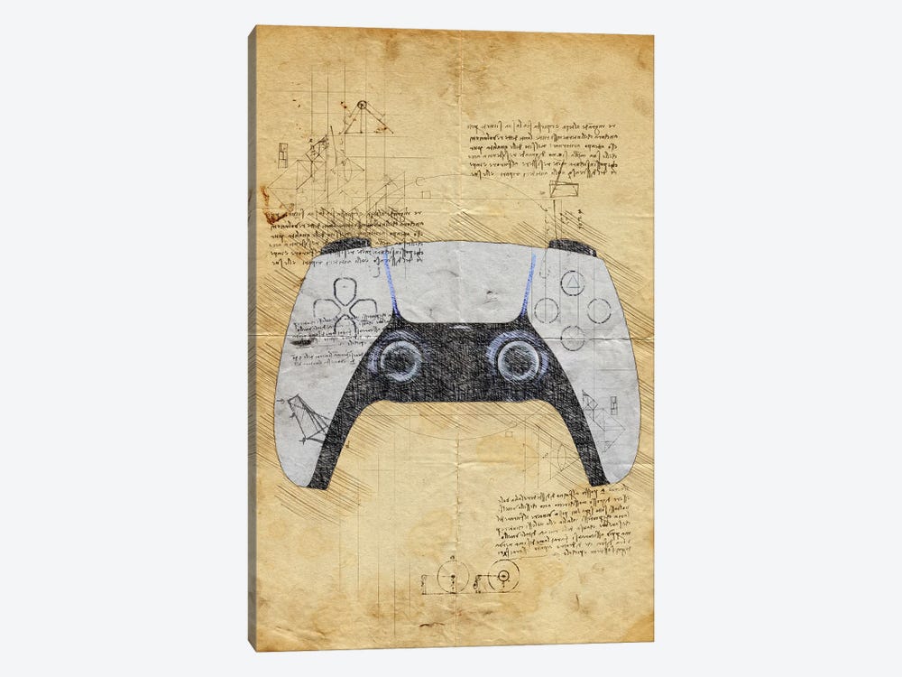 Gaming Controller by Durro Art 1-piece Canvas Artwork