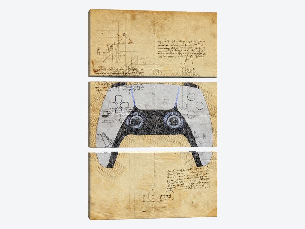 Gaming Controller by Durro Art 3-piece Canvas Artwork