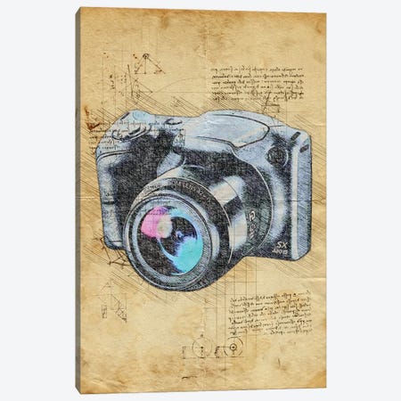 Camera Canvas Print #DUR982} by Durro Art Canvas Art