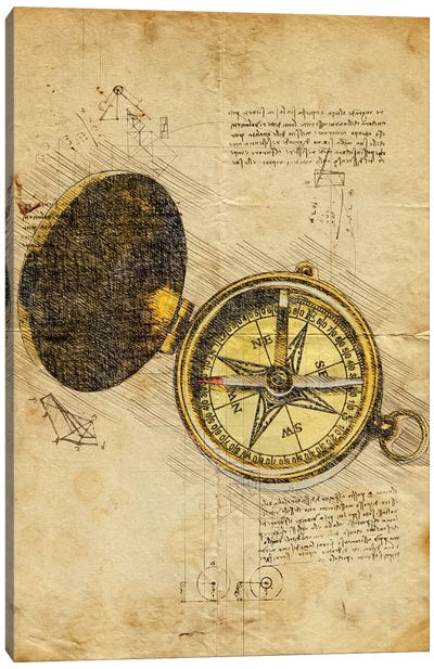 Compass Canvas Art Print - Compass Art