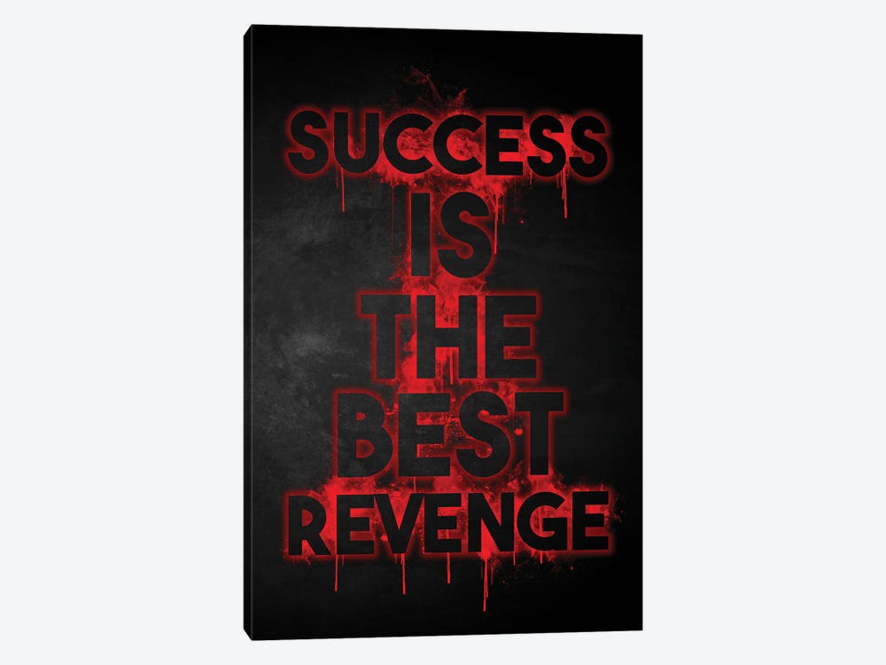 Success Is The Best Revenge Watercolor by Durro Art 1-piece Canvas Art