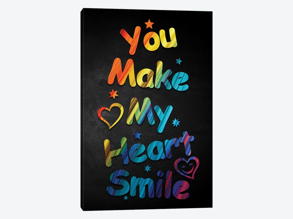 You Make My Heart Smile by Durro Art 1-piece Canvas Print