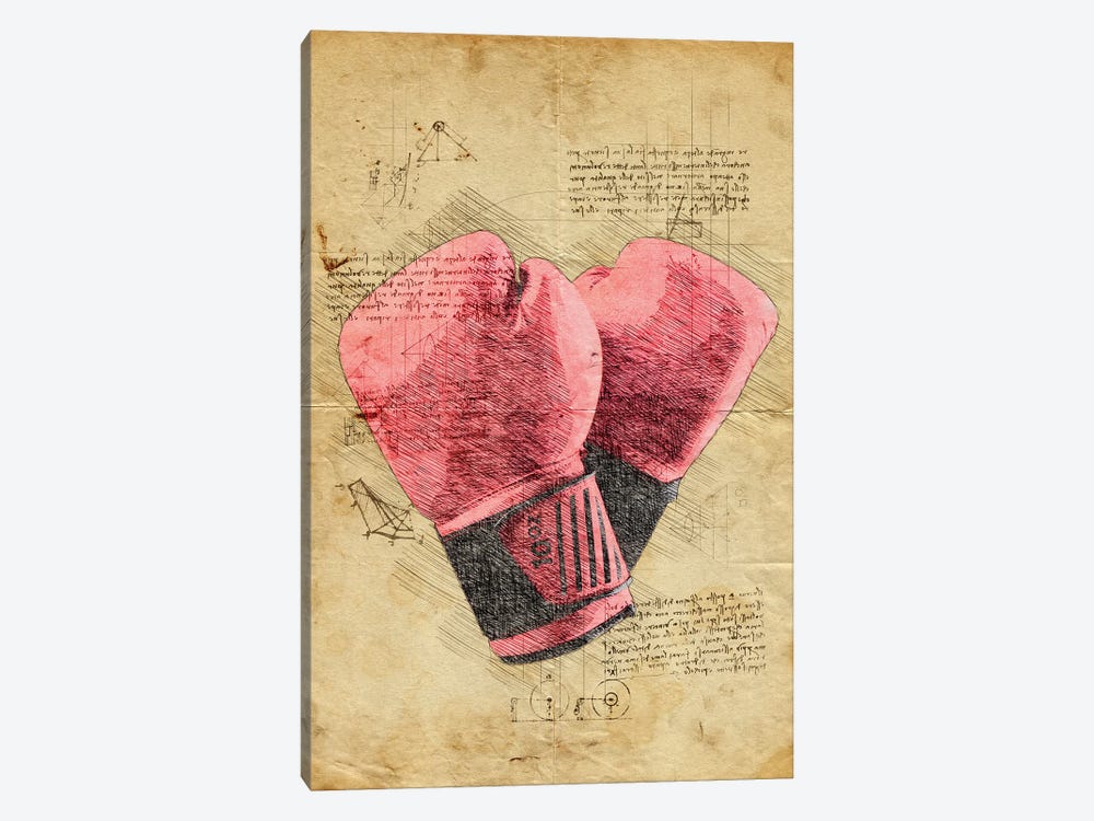 Boxing Gloves by Durro Art 1-piece Canvas Art