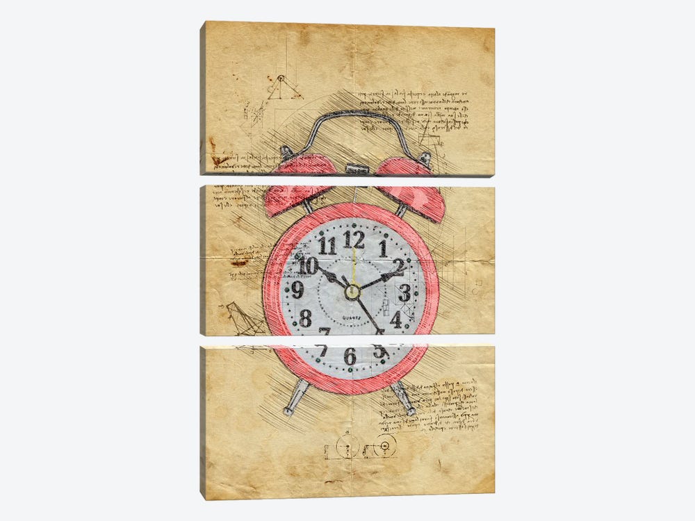 Clock by Durro Art 3-piece Canvas Art