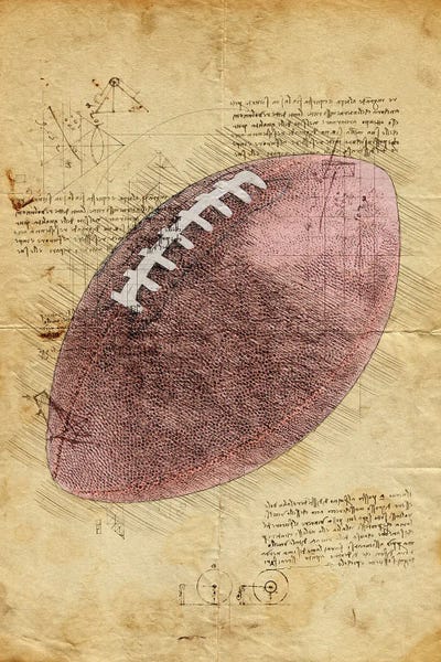 Football Ball by Durro Art art print