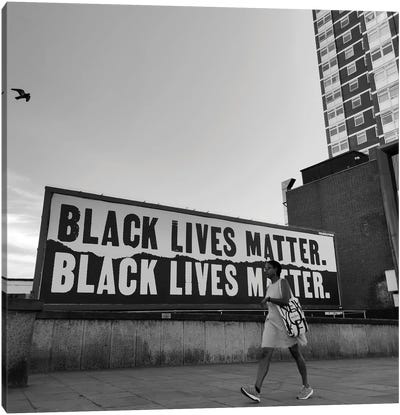 Black Lives Matter Canvas Art Print - Less is More