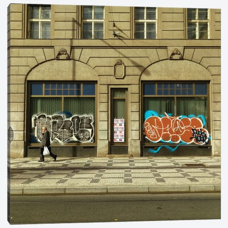 Czech Streets Canvas Print #DUS18} by Amadeus Long Canvas Artwork
