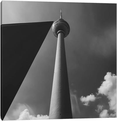 TV Tower In Berlin Canvas Art Print - Amadeus Long