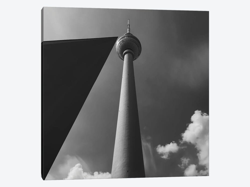TV Tower In Berlin by Amadeus Long 1-piece Canvas Art Print