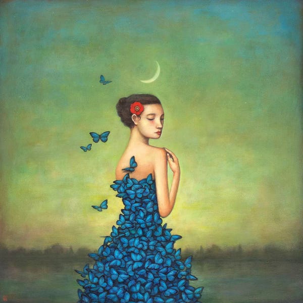 Kids Fantasy Art: Metamorphosis In Blue by Duy Huynh