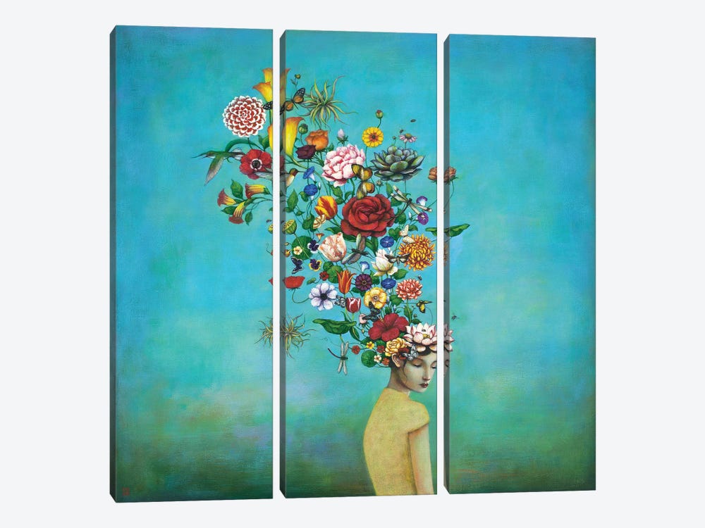 A Mindful Garden by Duy Huynh 3-piece Canvas Print