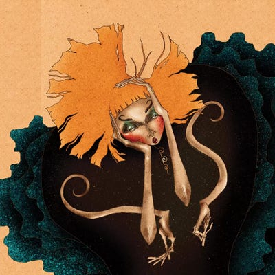 Daisy´s Frustration by DEMÖ acrylic art print