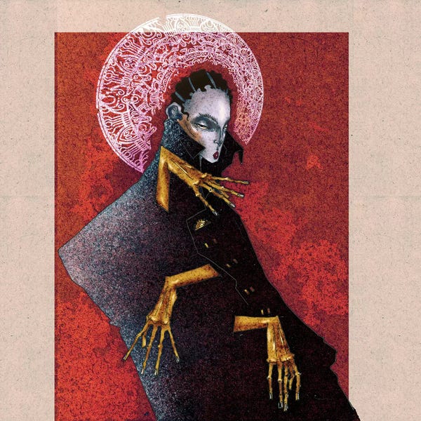 Goth Art: Gold Hand by DEMÖ