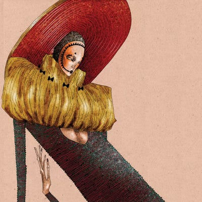 Hypnotic Sombrero by DEMÖ acrylic art print