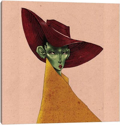 Red Hat Canvas Art Print - Art by LGBTQ+ Artists