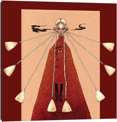 Red Priestes Canvas Art Print - Art by LGBTQ+ Artists