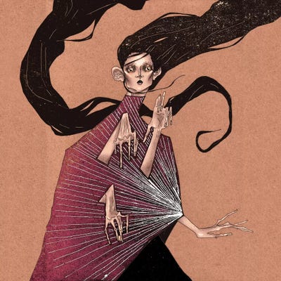 The Betrayel by DEMÖ framed canvas print