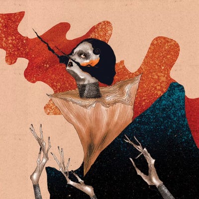 The Frightening Sight by DEMÖ framed canvas print