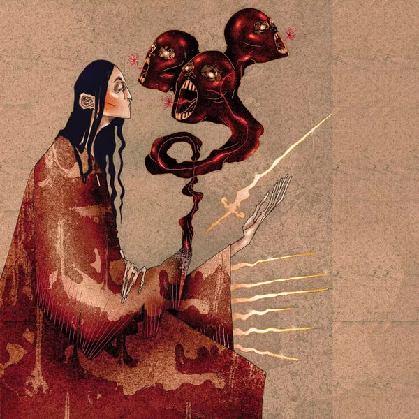 Goth Art: The Ivory Blade by DEMÖ