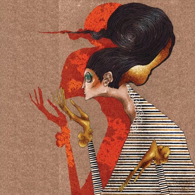 The Snail by DEMÖ canvas print