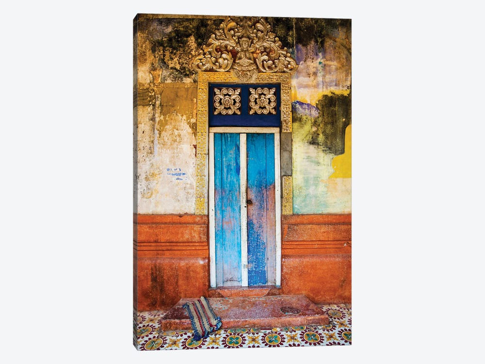 Cambodian Door by Dave Bowman 1-piece Art Print