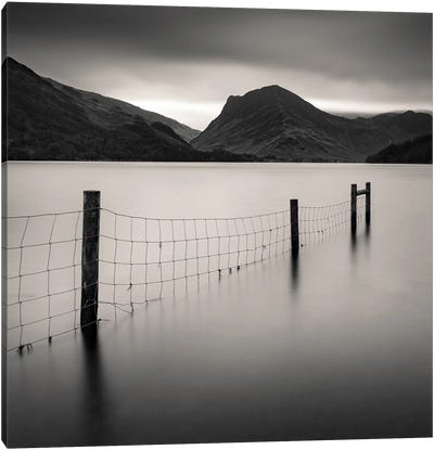 Buttermere Fence Canvas Art Print - Mountains Scenic Photography