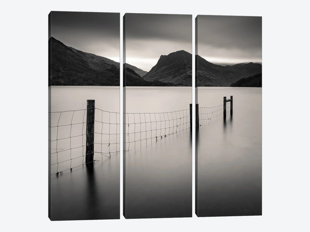 Buttermere Fence by Dave Bowman 3-piece Canvas Wall Art