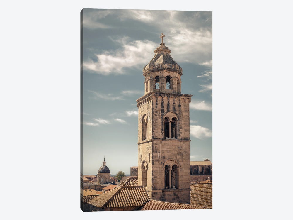 Dubrovnik Monastery Tower by Dave Bowman 1-piece Canvas Art Print