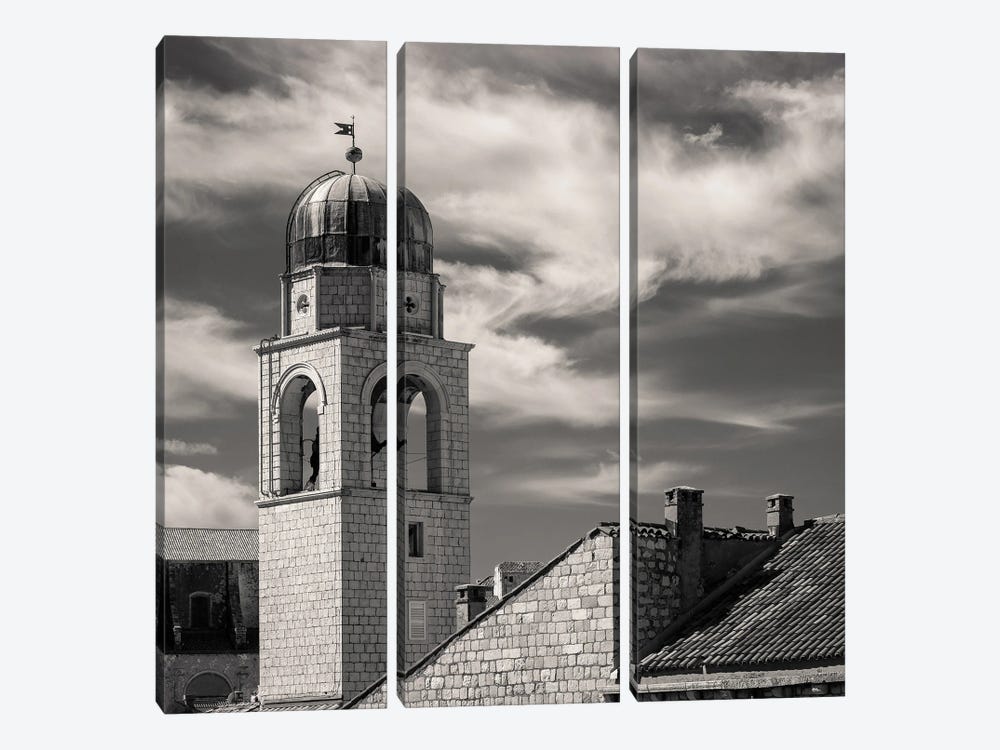 Dubrovnik Bell Tower by Dave Bowman 3-piece Canvas Wall Art