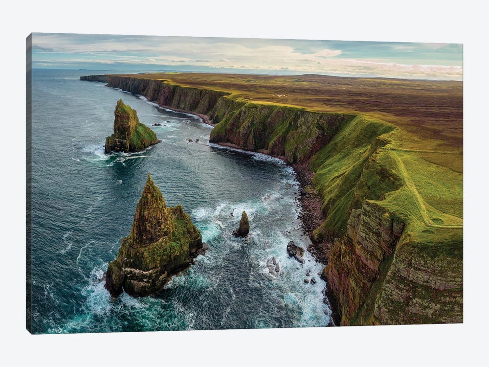 Duncansby Head Coastline And Stacks by Dave Bowman 1-piece Art Print