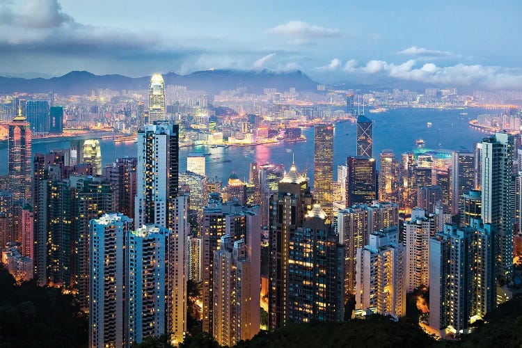 Hong Kong At Dusk