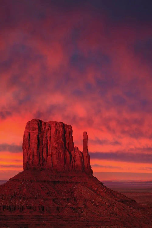 Last Light In Monument Valley by Dave Bowman wall art