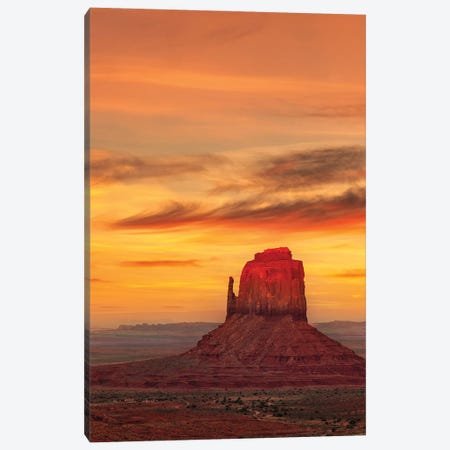 Red Tip Sunset Canvas Print #DVB138} by Dave Bowman Canvas Artwork