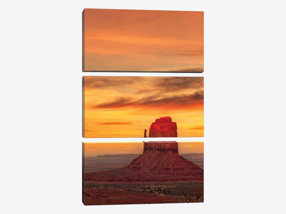 Red Tip Sunset by Dave Bowman 3-piece Canvas Artwork
